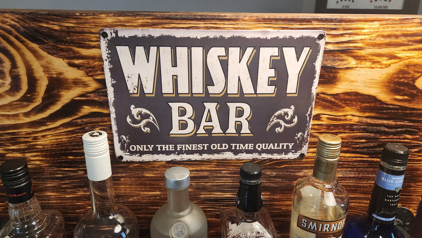 Rustic Whiskey Rack