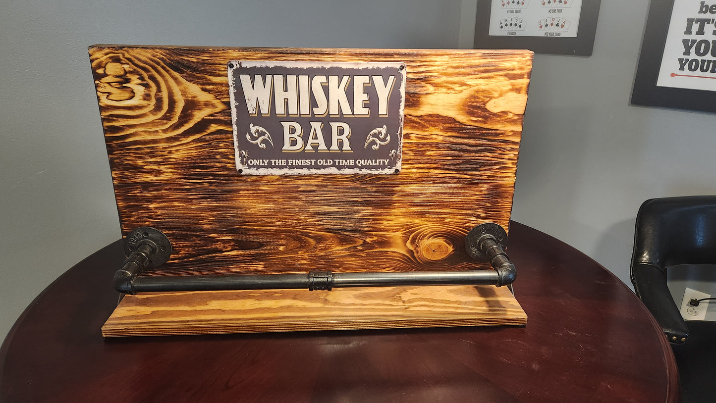 Rustic Whiskey Rack