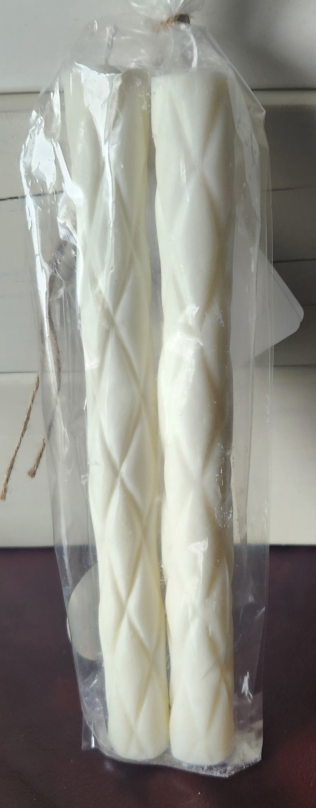 Pair of spiral stick candles