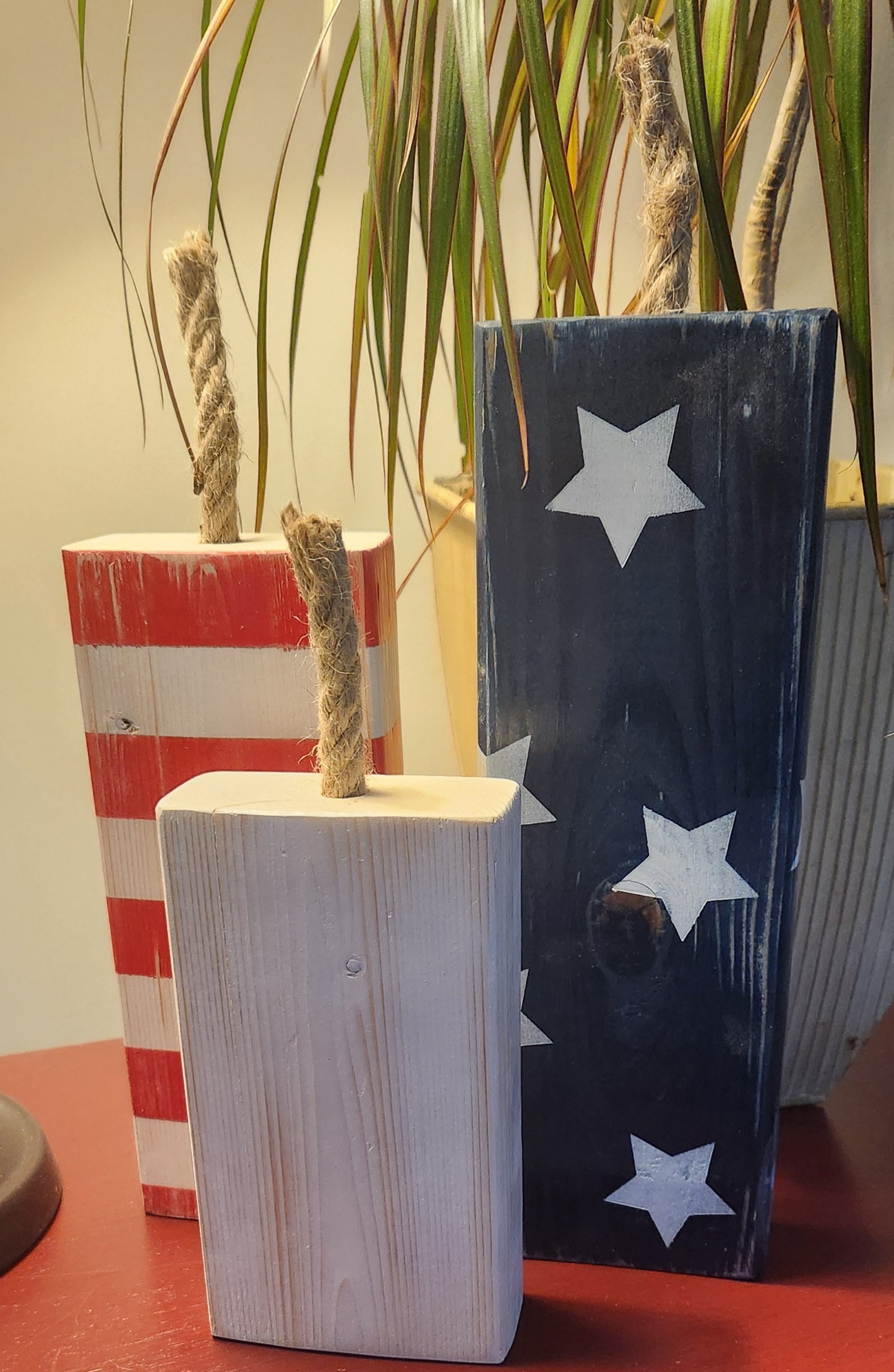 Wood Firecracker Fourth of July Décor