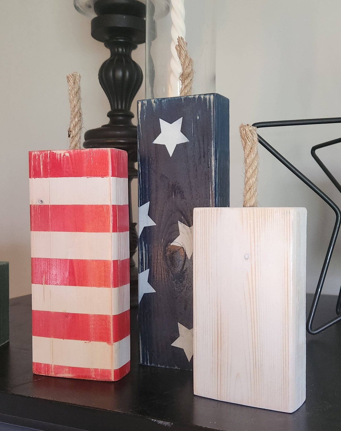 Wood Firecracker Fourth of July Décor