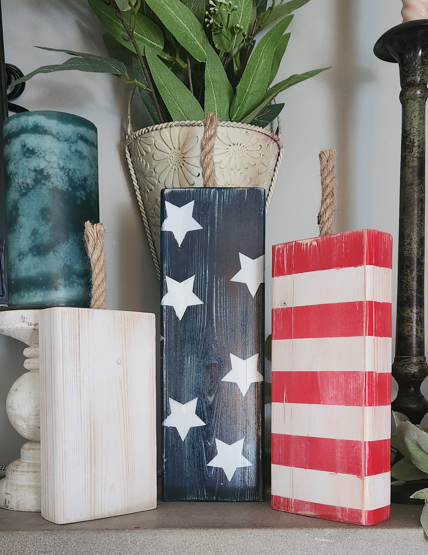 Wood Firecracker Fourth of July Décor