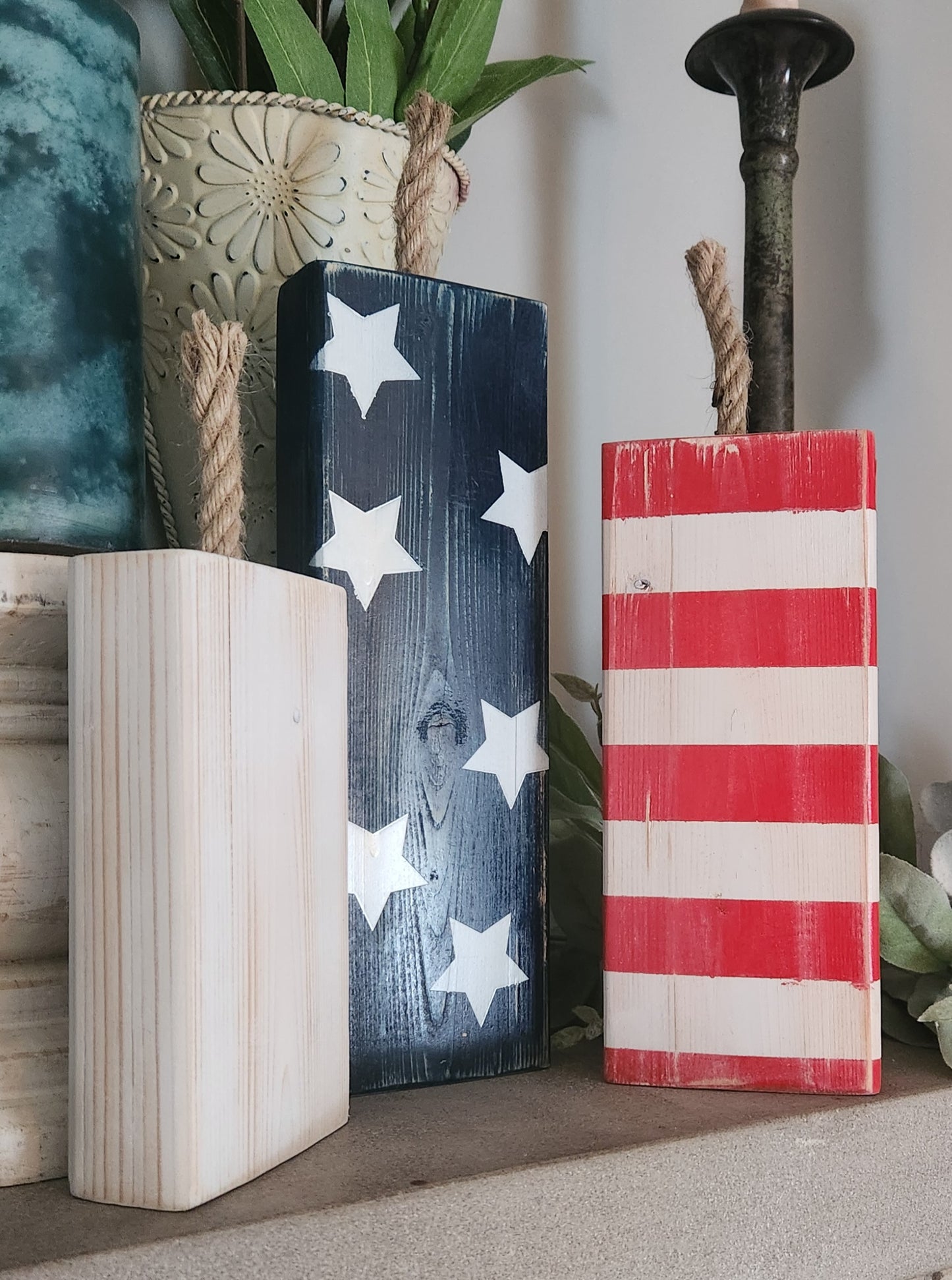 Wood Firecracker Fourth of July Décor