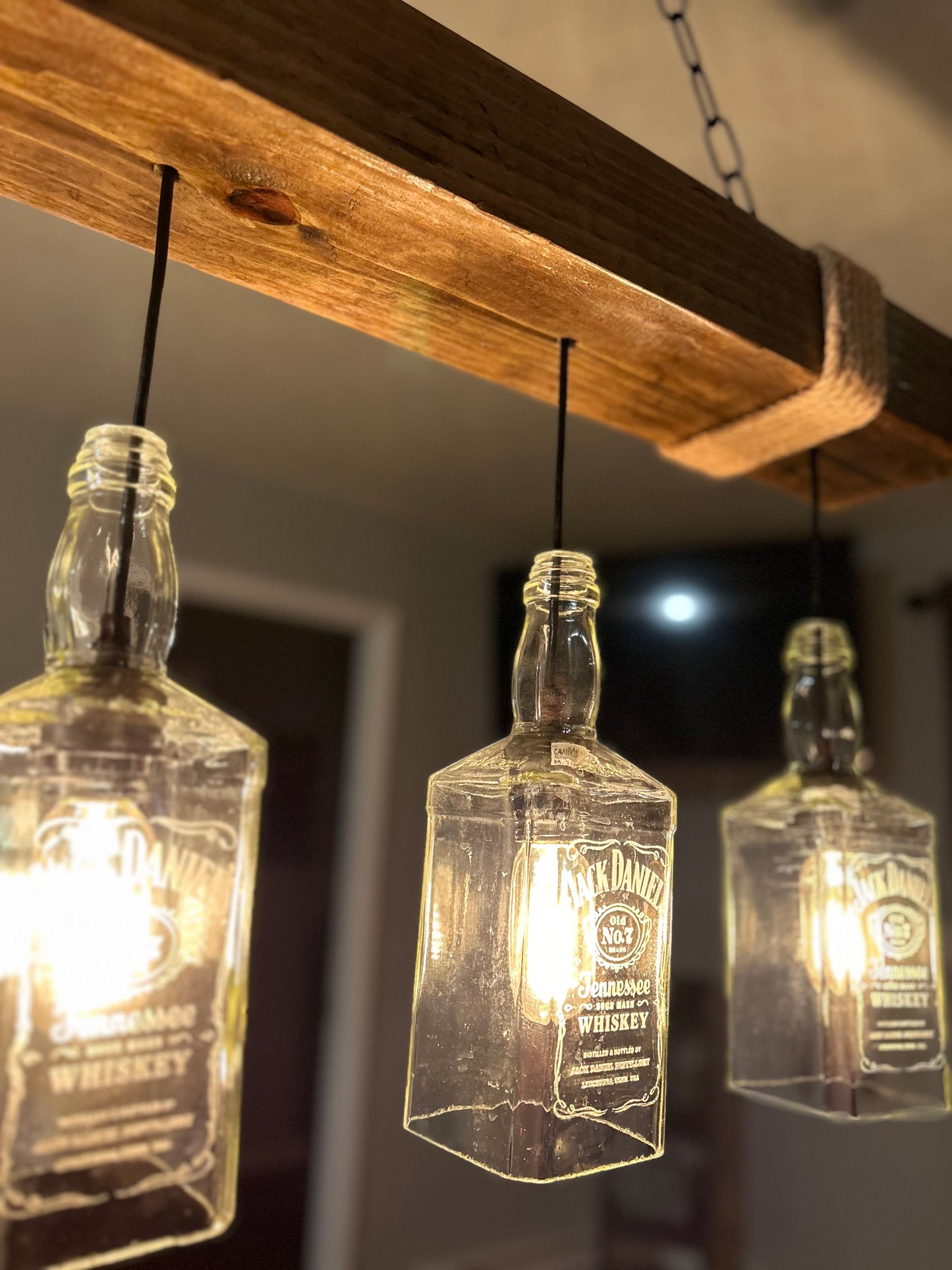 Whiskey Bottle Pendant light