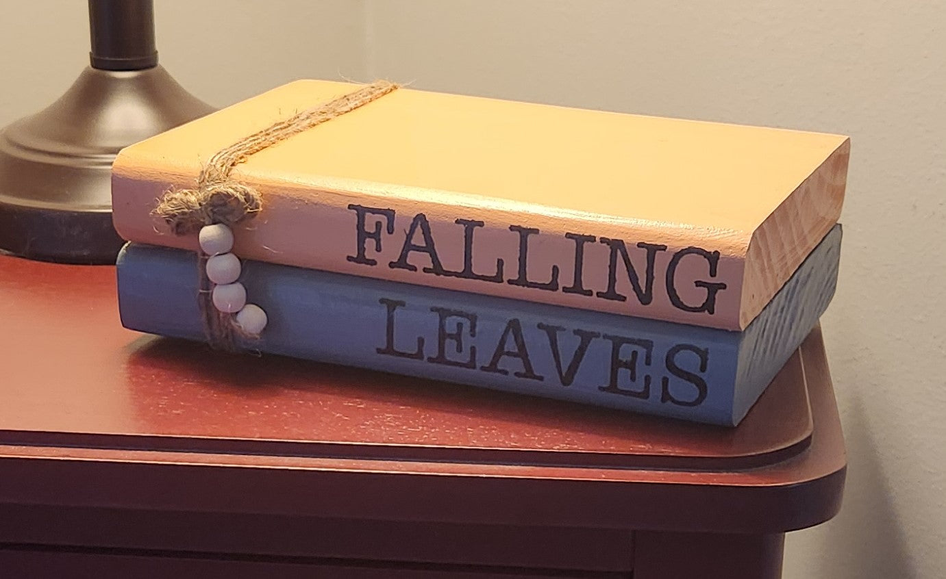 "Falling Leaves" Wood Books