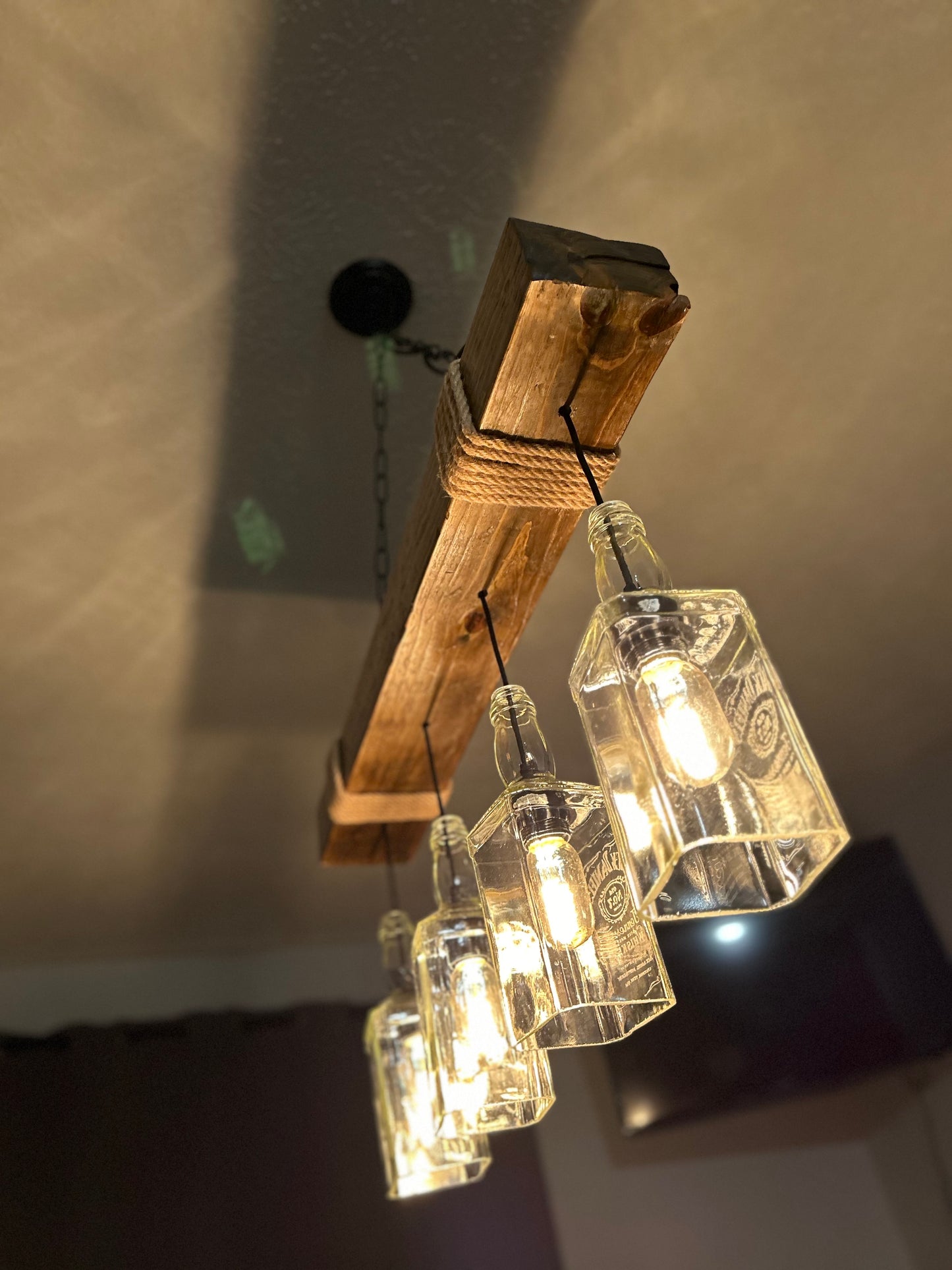 Whiskey Bottle Pendant light