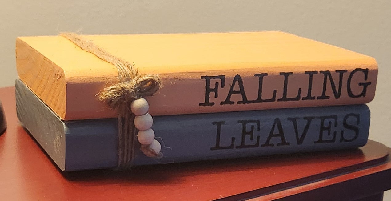 "Falling Leaves" Wood Books