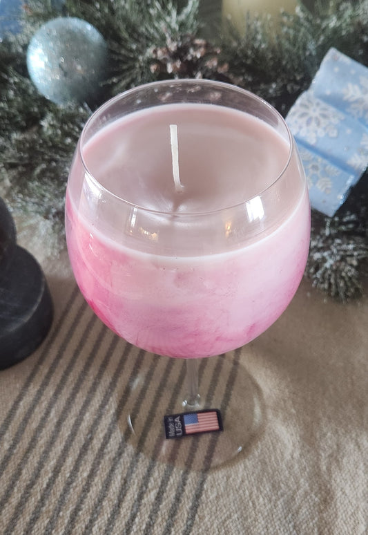 Candle wine glass