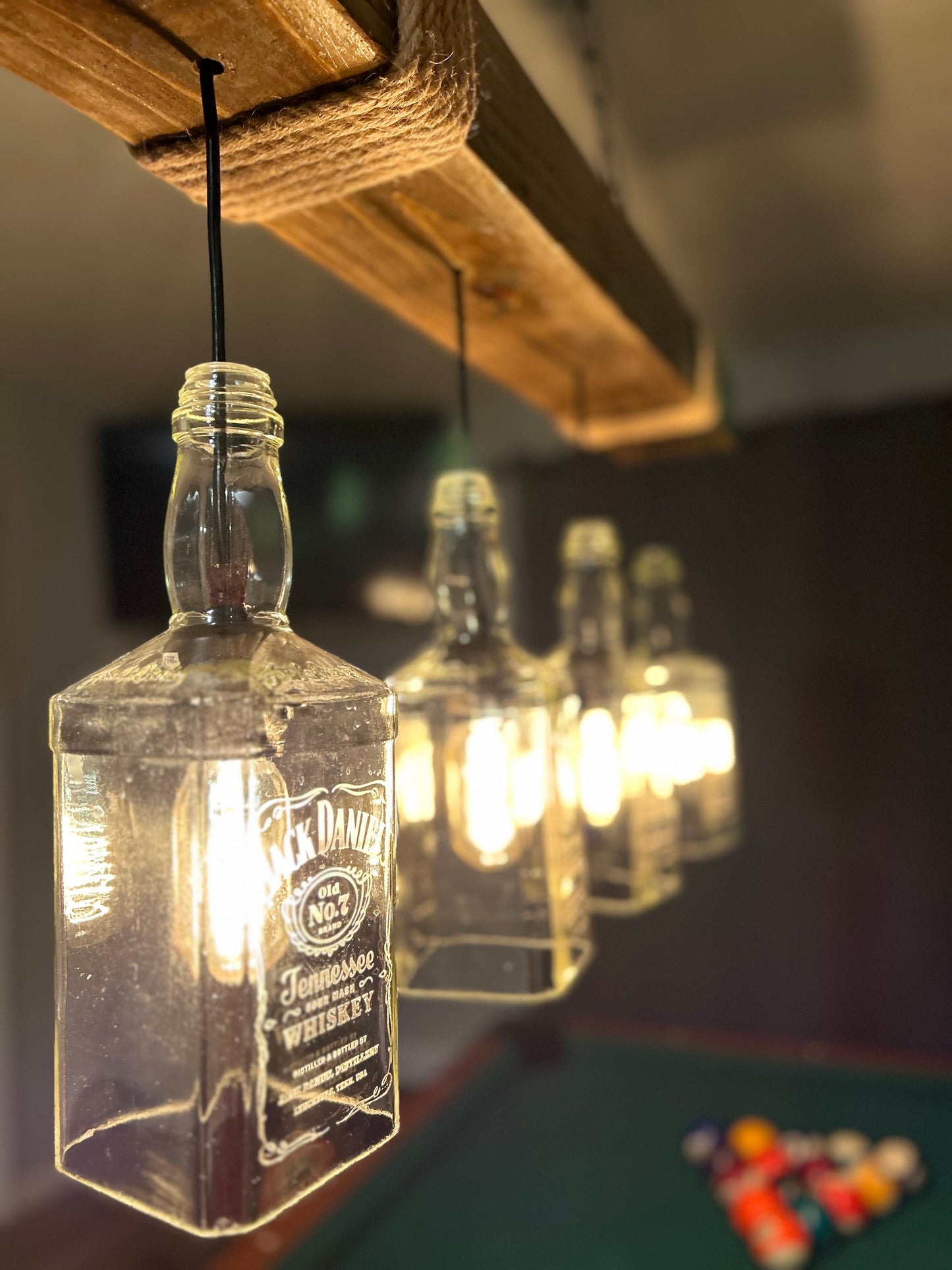 Whiskey Bottle Pendant light