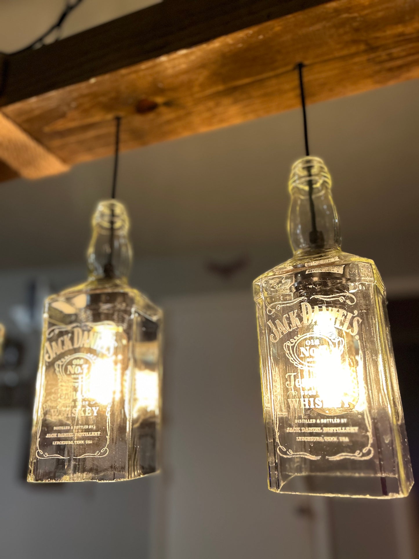 Whiskey Bottle Pendant light