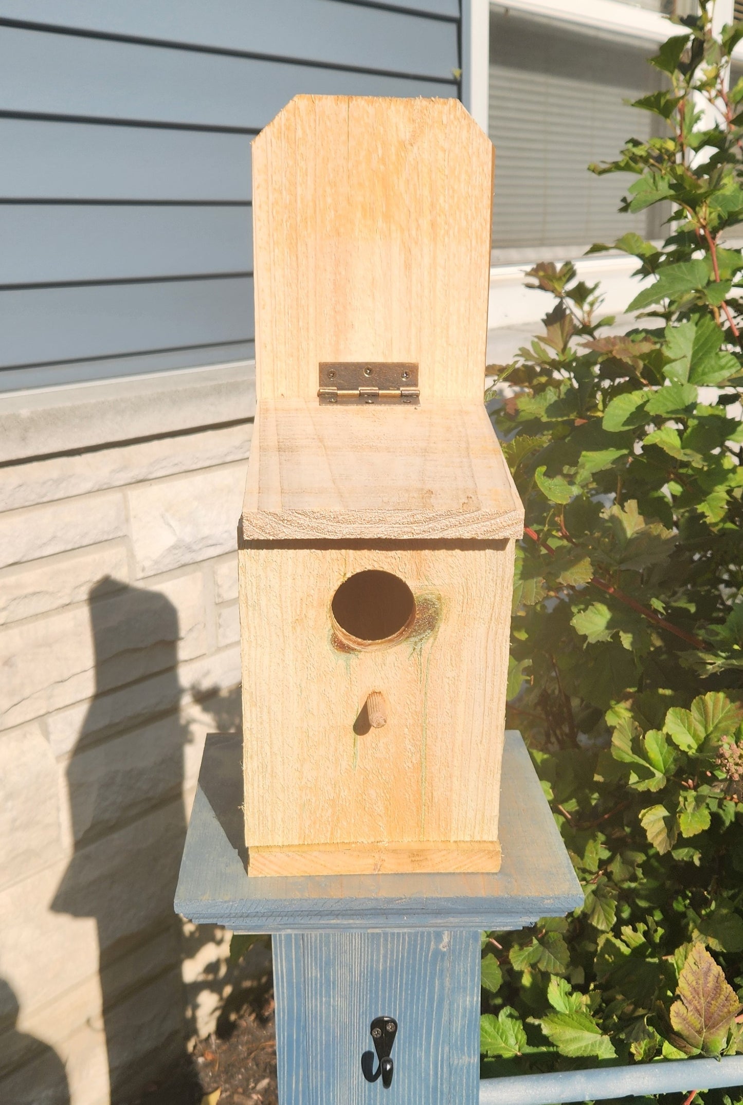 Fence picket bird house