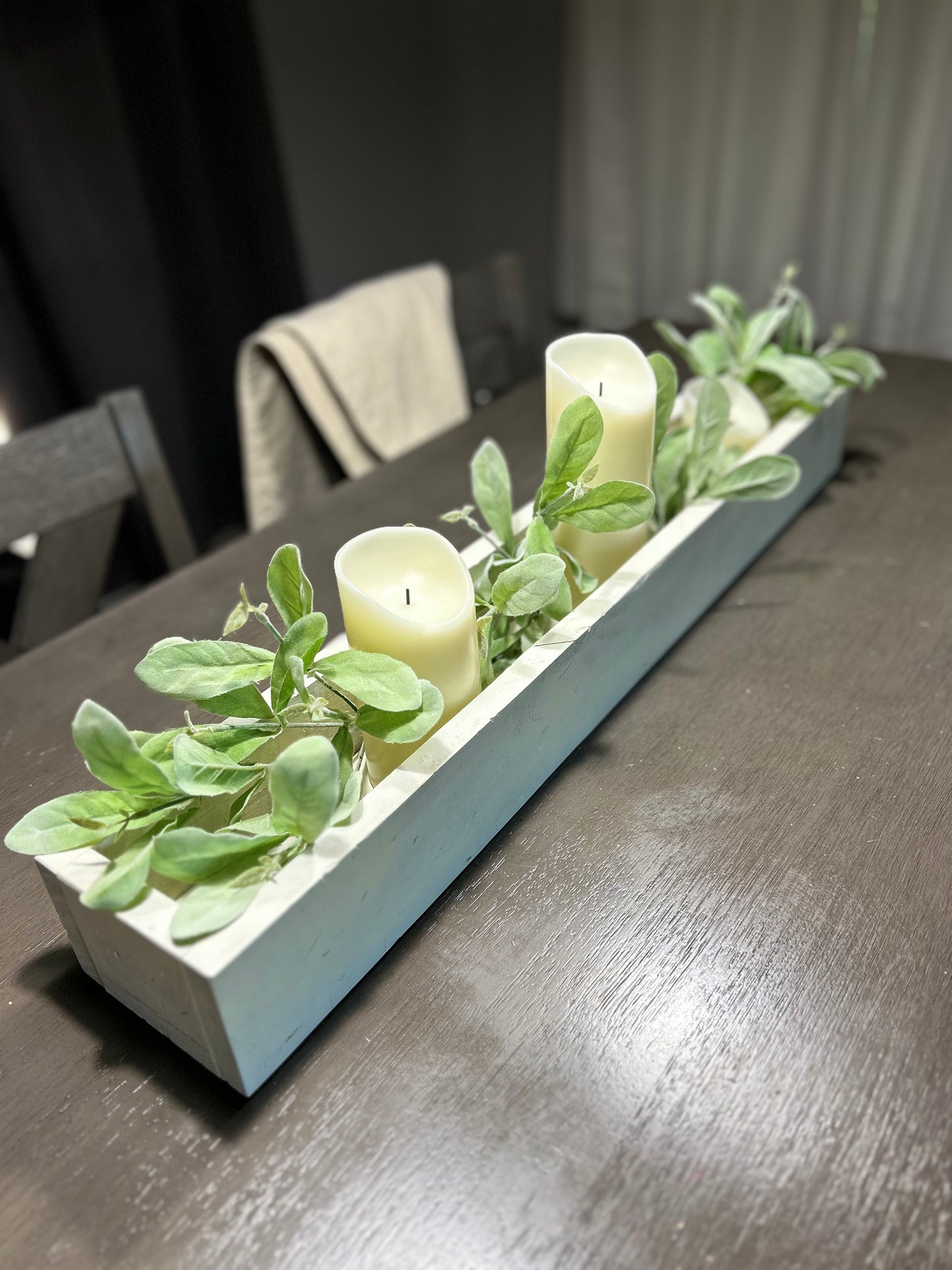 Trough Table Decor