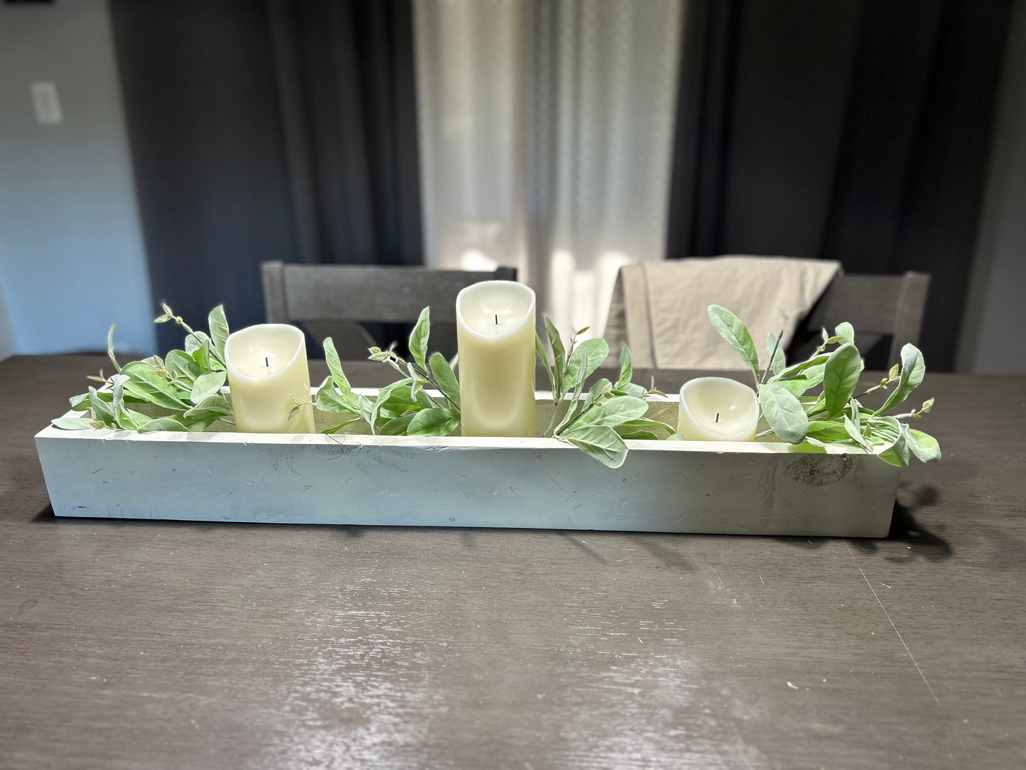 Trough Table Decor