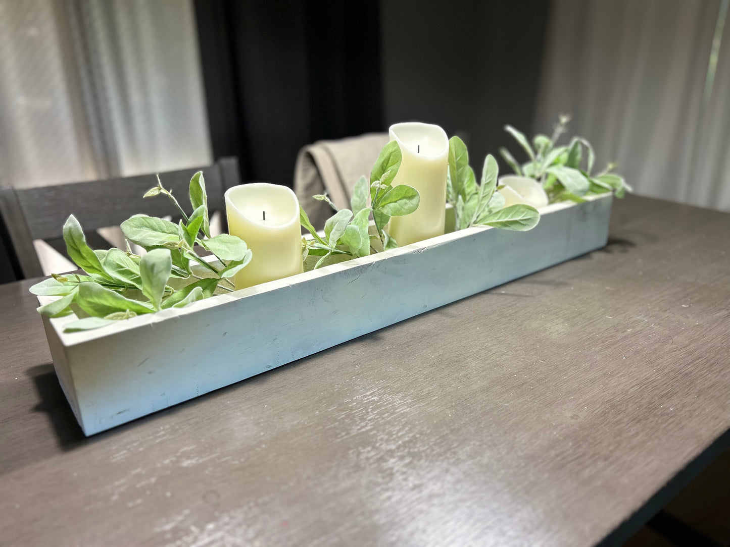 Trough Table Decor