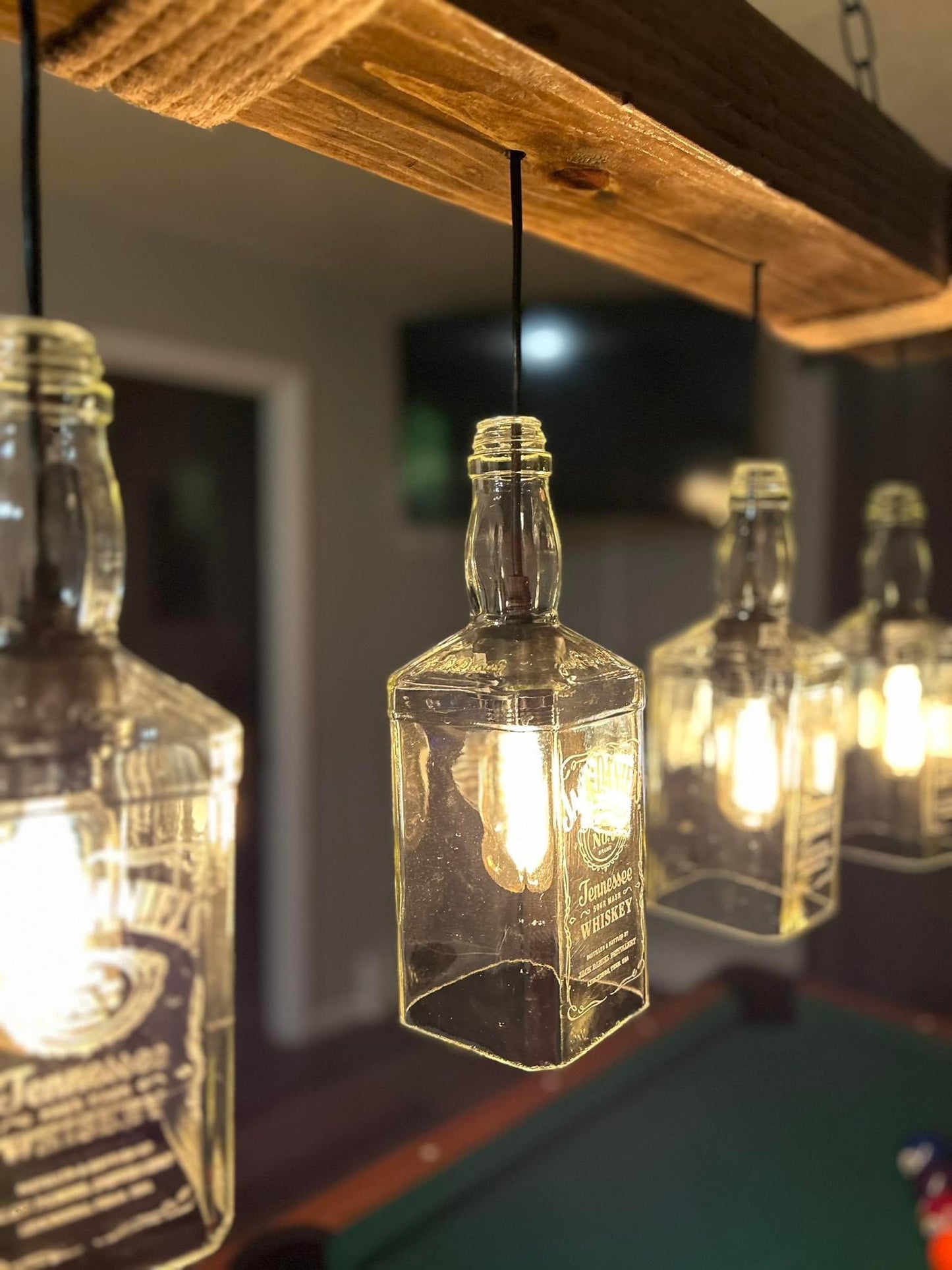 Whiskey Bottle Pendant light