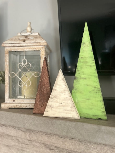 3 pc Rustic Holiday Trees (Other variants available)