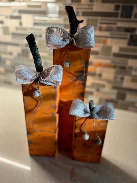 Rustic Orange pumpkin set