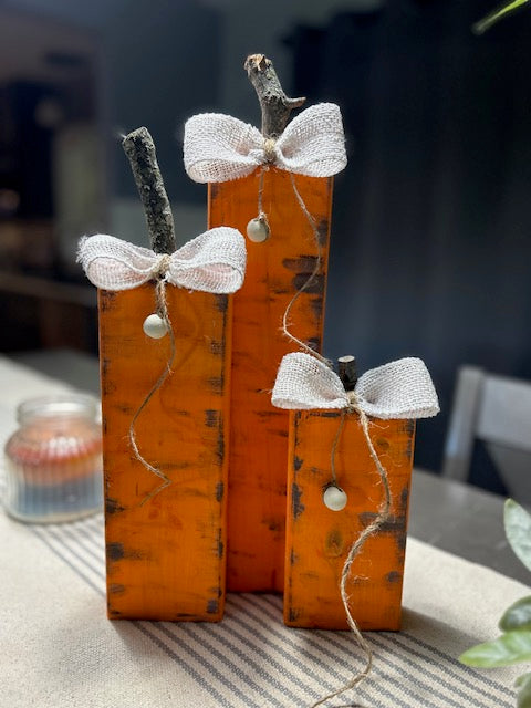 Rustic Orange pumpkin set