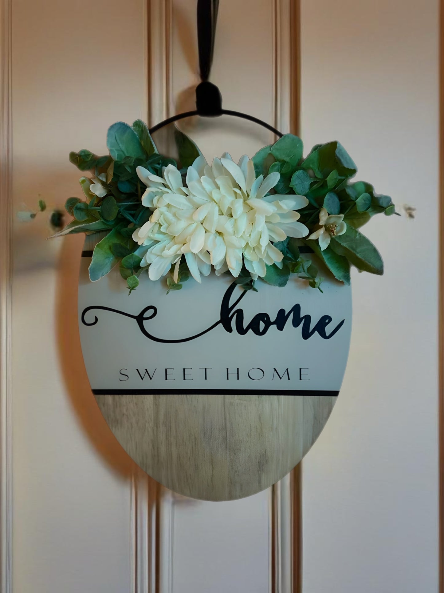 "Home sweet Home" door sign