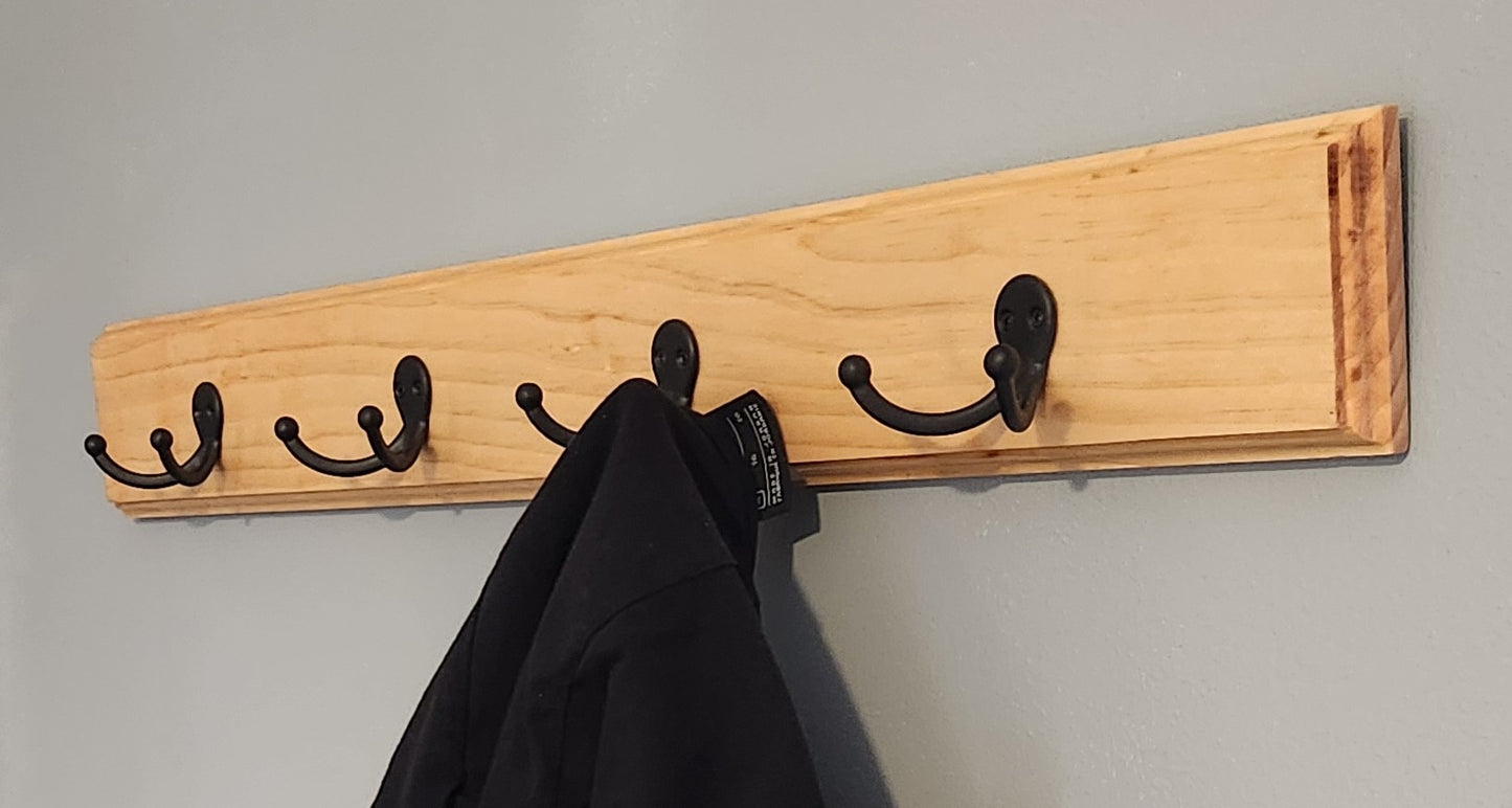 8 hook coat rack